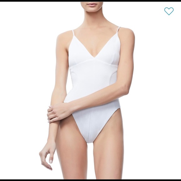 Good American Not So Basic Camisole Bodysuit White - Size XS - Picture 3 of 7